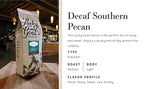 Lucky Goat Flavored Decaf Southern Pecan Coffee – 5 Pounds Bulk Ground - 5lb Bag - Natural Water Process, Nutty & Sweet, Low Acid, Smooth Body, Medium Roast, Gluten Free, Sugar Free, Keto Friendly