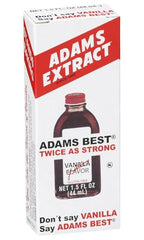Adams Best Twice as Strong Vanilla 4oz Glass Bottle (Pack of 3)