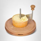 BOSKA Cheese Curler Amigo - The Original with 10-year Warranty - Cheese Wheel for i.a. Tete de Moine, Girolle & Chocolate - Cheese Shaver made of Stainless Steel