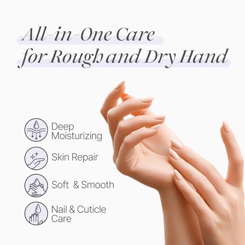 PETITFEE Rose Petal Satin Hand Mask (5pairs) - Intensive Nourishing, Moisturizing Gloves, Rose Scented Hand Repair Masks with Peptide, Collagen, Shea Butter for Silky Smooth Hand, Hand Treatment