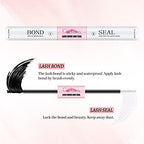 DIY Eyelash Extension Kit, Crislashes Cluster Lashes Kit with 168 PCS 8-16mm Mixed, Thin Band, Lash Bond and Seal, Applicator, Reusable Home Use (KIT 02)