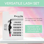 Ardell Active Press on DIY Lash Clusters, False Eyelashes, Cluster Lashes, Pre-Glued Underlash, Eyelash Extensions, Gainz, 1-pack