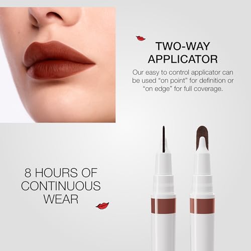 stila Calligraphy Lip Stain Long-Lasting Tint, Moisturizing, Transfer-Proof, Lightweight, Sheer Buildable Color, Fades to a Natural Wash of Colors