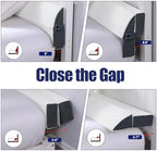 HOMBYS Pillow Wedge for Headboard Gap,Mattress Wedge Gap Filler Queen Size,Bed Crack Pillow,Foam Bed Gap Filler,Multifuctional Headboard Space Filler with Side Pocket,Fill The Gap (0-7")