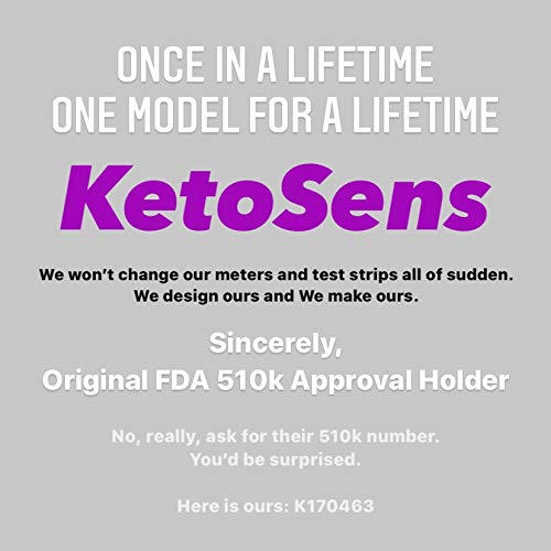 KetoSens Blood Ketone Test Strips - Ideal for The Keto Diet and Ketosis Monitoring - Includes 50 Test Strips