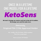 KetoSens Blood Ketone Test Strips - Ideal for The Keto Diet and Ketosis Monitoring - Includes 50 Test Strips
