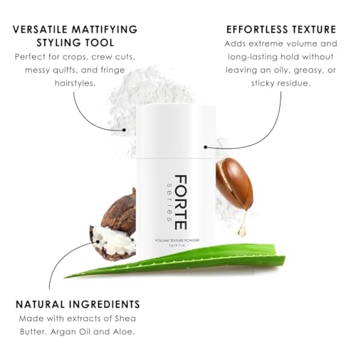 Hair Texture Powder by Forte Series, Volumizer for Fine Hair Volumizing Products for Men (0.1 oz)