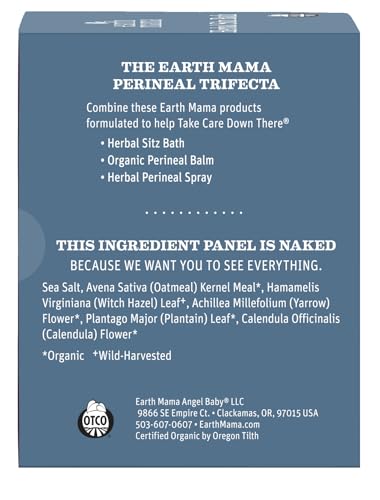Earth Mama Herbal Sitz Bath | Pregnancy & Postpartum Essentials, Soothing Sitz Bath for Hemorrhoids with Witch Hazel, & Calendula, 6-Count (2-Pack)