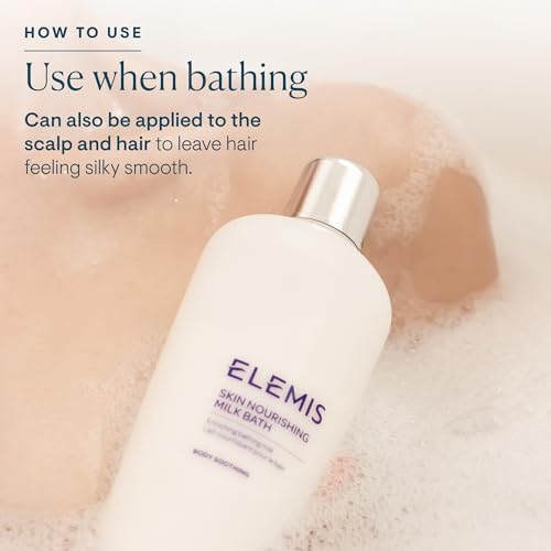 ELEMIS Skin Nourishing Milk Bath | Creamy Bathing Milk Enriches, Conditions and Softens Extra Dry Skin with Camellia Oil and Oat Extract | 400 mL