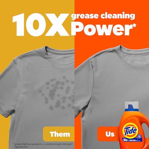 Tide Liquid Laundry Detergent, HE Compatible, Original Scent, 80 loads, 105 fl oz