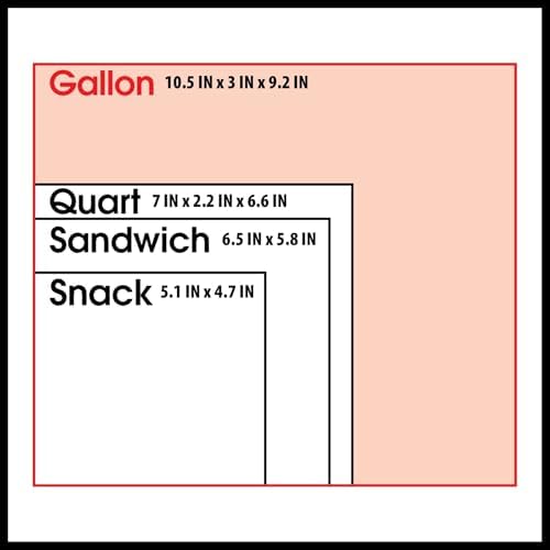 Great Value Double Zipper Gallon Size Storage Bags & 80 count