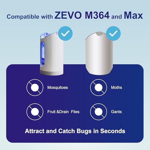 10-Pack Universal Refill Cartridges, Compatible with ZEVO M364 and Max Plug-in Light, Full Fit Replacement Kit for Continuous Use