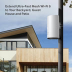 TP-Link Deco Outdoor Mesh WiFi (Deco X50-Outdoor), AX3000 Dual Band WiFi 6 Mesh, 2 Gigabit PoE Ports, 802.3at PoE+,Weatherproof, Works with All Deco Mesh WiFi, Pole/Wall/Tabletop Mount Options,1-Pack