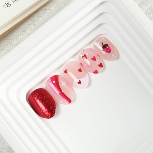 Press on Nails for Kids,tween Girls Trendy Stuff Fake Nails Kit,Pre-glue Glitter Stick on Nails for Kids 6,7,8,9,10-12 years old, Great for Girl Birthday Gifts,Parties&Makeovers Decoration