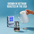 Nguyen Coffee Supply - Saigon Robusta & Arabica Blend: Dark Roast Premium Whole Coffee Beans, Vietnamese Single Origin, Direct Trade, Low Acid, High Caffeine, Roasted in Brooklyn [5 lb Bag]
