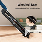 12.5FT Telescoping Ladder A Frame, Portable Extension Folding Ladder, Multi-Purpose Compact Telescopic Ladder for Household or Outdoor Work, 330lbs Max Capacity