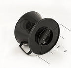 Fino Pour-Over Coffee Brewing Filter Cone, Number 1-Size, Black, Brews 1 to 2-Servings