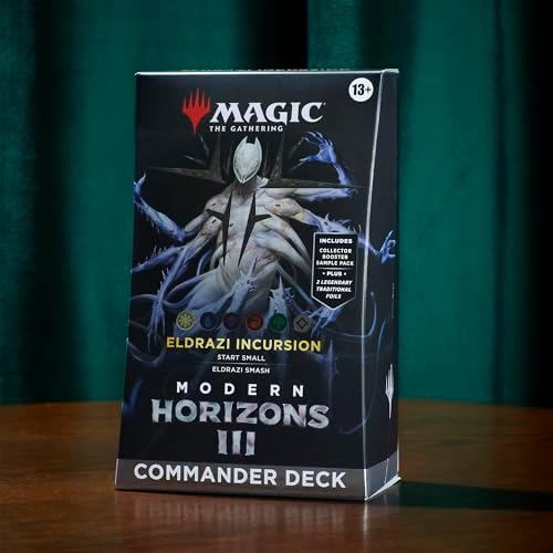 Magic: The Gathering Modern Horizons 3 Commander Deck – Eldrazi Incursion (100-Card Deck, 2-Card Collector Booster Sample Pack + Accessories)