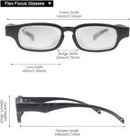 PUDOEN Flex Focal Adjustable Glasses Dial Vision Reading Glasses 0D to 350D Zoom Eyeglasses Men and Women (1)