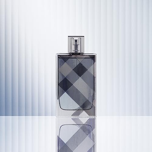Burberry Brit Eau de Toilette – Woody Men's Cologne – With Notes of Cedarwood, Green Mandarin, Wild Rose & Tonka Bean – Long Lasting Fragrance