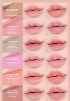 Heart Percent Dote On Mood Lip Pencil, Long-Lasting Creamy Lip Crayon Smooth Color Liner Retractable Lipstick Pencil 0.8g, #01. Peach Beige