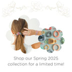 TELETIES - Mixed Spiral Hair Coils - Spring Collection - Ponytail Holder Hair Ties for Women - Phone Cord Hair Ties - Strong Grip, No Rip, Water Resistant, No Crease - 5 pack - Technicolor Dreams
