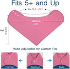 Adult Drool Bib for Special Needs, 3 Pk Soft Absorbent Large Bandana Bibs Set for Kids 4+, Men Women, Teens & Adults