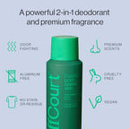 OffCourt - Natural Deodorant Body Spray for Men and Women - Aluminum Free - Whole Body Deodorant for Women and Men - Medium-Bodied Fig Leaves and White Musk Scent, 3.4 Ounce (Pack of 2)