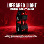 100% Medical Grade Red Light Therapy for Knee Pain Relief, Adjustable 850nm Near Infrared 660nm Red Light Wrap, Heated Knee Brace Device For Stiffness, Recovery and Joint Support