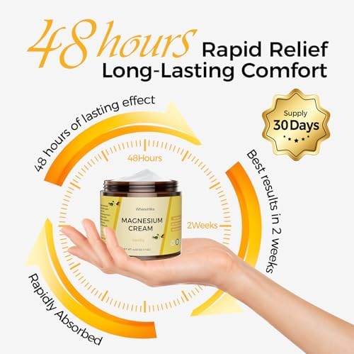 Topical Magnesium Lotion&Spray for Leg Cramps and Sleep,Nighttime Magnesium Cream for Pain,Muscle Relaxation,Calm,Deep Hydration for Body & Skin Care - Natural and Safe for Kids