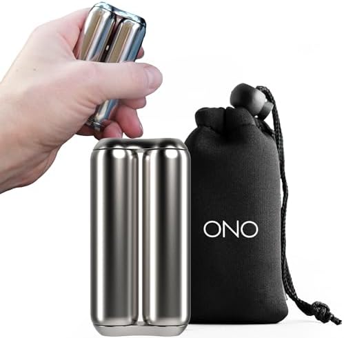 ONO Roller - Handheld Fidget Toy for Adults | Help Relieve Stress, Anxiety, Tension | Promotes Focus, Clarity | Compact, Portable Design | Stainless Steel Junior Size
