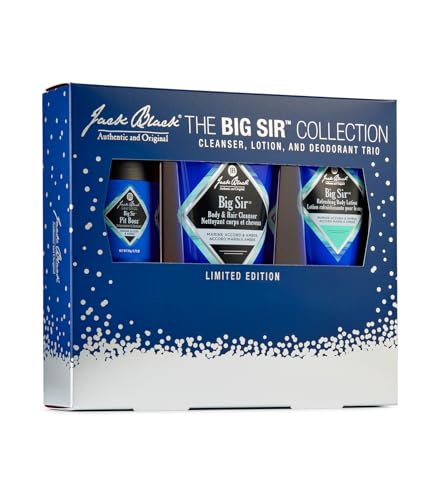 Jack Black Big Sir Hair & Body Cleanser, Men’s Body Wash, Shampoo Wash, Dual-Purpose Men’s Cleanser, Wash Away Dirt & Sweat