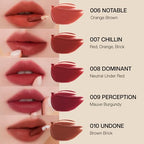 Objet Lip Stain (Unique Paint Tube Design) – Velvet Matte Tint, Long-Lasting Waterproof Lipstick, Hydrating Korean Makeup, Red & Rose Gloss, K-Beauty Tinted Lipstain (06 NOTABLE)