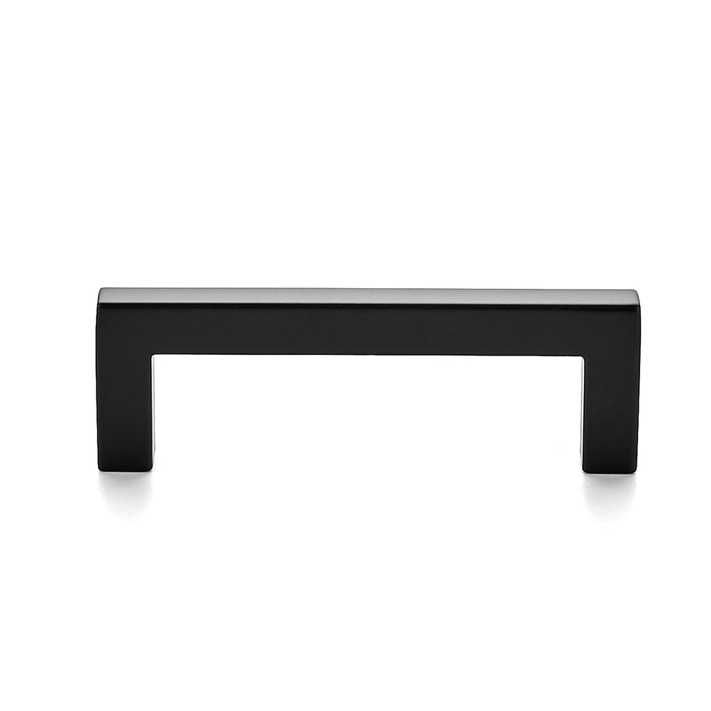 Ravinte 30 Pack Solid 3 Inch Center to Center Slim Square Bar Drawer Handles Kitchen Cabinet Handles Black Drawer Pulls Kitchen Cabinet Hardware Matte Black Dresser Pulls for Cupboard