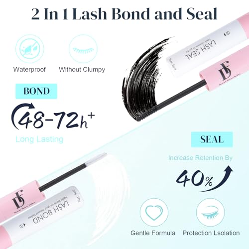 DF Fairy Lash Clusters Kit 140Pcs 8-18mm Lash Clusters Manga Lashes DIY Eyelash Extension Kit with Wispy Cluster Lashes Spike Lashes with 0.05mm Ultra-Thin Invisible Lash Band