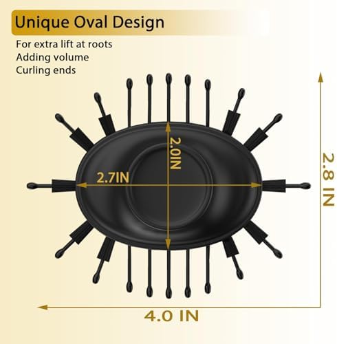 Nicebay Hair Dryer Brush, Hot Tools Blow Dryer Brush for Women, One Step Blowout Brush with Display Screen, Oval Ceramic Barrel, Negative Ion