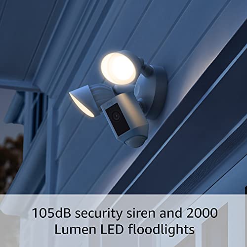 Ring Floodlight Cam Wired Plus — Outdoor home or business security with motion-activated 1080p HD video and floodlights, (2021 release) Black