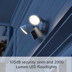 Ring Floodlight Cam Wired Plus — Outdoor home or business security with motion-activated 1080p HD video and floodlights, (2021 release) Black