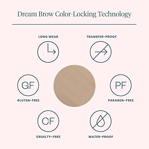 Wonderskin Dream Brow Eye Brow Gel, Long Lasting Eyebrow Gel, Waterproof, Transfer Proof Tinted Filler Eyebrow Mascara (Blonde)