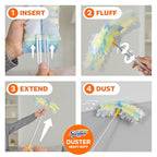 Swiffer Duster Kit with 6 ft Super Extendable Handle, Heavy Duty Starter Kit with 8 Refills