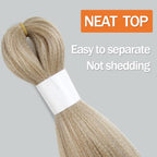 Braiding Hair Pre Stretched 18 Inch 4 Packs, Short Hair Extensions for Braids, Synthetic Braiding Hair Prestretched T27/613