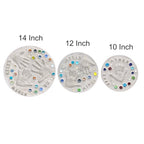 Large DIY Handprint Stepping Stone Kit, Mother's Day Gift, Footprint Stepping Stone (10 Inch + Stamp Set)