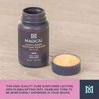 MAGICAL BUTTER Sunflower Lecithin Powder - Butter & Oil Kitchen Essentials Powder for Bakery Products - Powder Aids Fat Breakdown for Maintaining Stability & Texture - Soy-Free & Non-GMO - 1.76 oz
