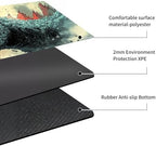 MTG Playmat Non-Slip Rubber Backing Printing Commander Board Game Desk Mat Duel Mat TCG PTCG Playmat 24x14 inches and Free Storage Bags (Godzilla with Zones)