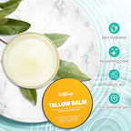 Chialing Beef Tallow Balm for Skin Care - All Natural Moisturizing Body Oil with Honey and Beeswax - Tallow from Grass-Fed Cows – Beef Tallow Moisturizer,-Made in USA (2.0 Oz)