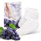 Moisturizing Foot Mask with Grape Seed Oil and Shea Butter, Hydrating Foot Masks for Dry Cracked Feet, Dry Skin Moisturizer for Soft and Smooth Touch Feet - Men Women - 7 Pairs