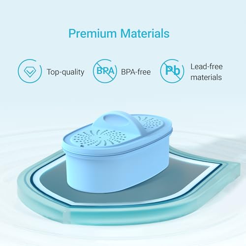 Alkaline Filters Replacement for All Waterdrop Pitcher Filtration System, Fits Waterdrop WD-PF-AL, Reduces PFOA/PFOS, Chlorine, Last Up to 100 Gallons,2 Pack, AQUA CREST