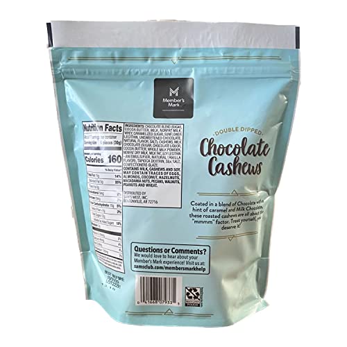 Member’s Mark Double Dipped Chocolate Cashews (18.3 oz.)