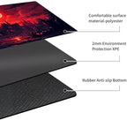 MTG Playmat Non-Slip Rubber Backing Printing Commander Board Game Desk Mat Duel Mat TCG PTCG Playmat 24x14 inches and Free Storage Bags (Castle 2)