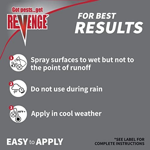 Bonide Revenge Termite & Carpenter Ant Killer Spray, 16 oz Concentrate, Long Lasting Pesticide for Indoors and Outdoors